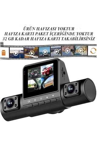4 Kameralı 1080p Hd Araç İçi Kamera Ön Arka Yan Sağ-sol Açılar 32gb Hafıza Kartı Takılabilir