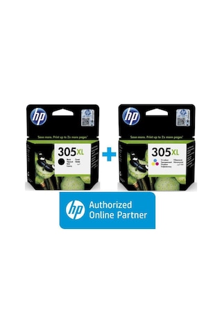 Hp 305Xl Siyah Ve Renkli 2Li Paket 3Ym63Ae / 3Ym62Ae H Hp 305Xl Siyah Ve Renkli 2Li Paket 3Ym63Ae / 3Ym62Ae H