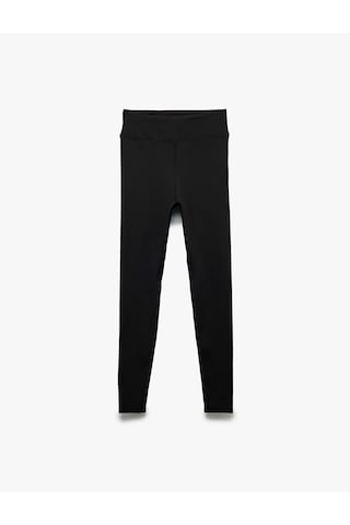 Koton Yüksek Bel Slim Fit Uzun Basic Spor Tayt Siyah 6wak40053nk SiYAH