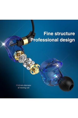 Willowhaven Qkz Sk7 Kulak İçi Kablolu Kulaklık 3.5mm 11.6mm Dinamik Sürücü Mikrofonlu Hat Kontrolü Yeşil Sk7 Sk7