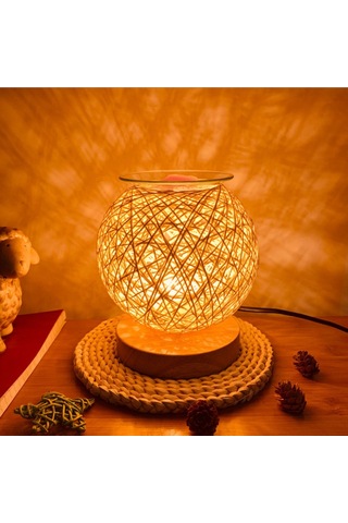 Aurora Cam 3d Cam Rattan Ampul Aromaterapi Lambasıpembe Açık Pembe