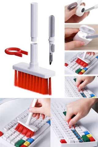 Klavye Temizleme Fırçası 5'in 1 Kulaklık Temizleme Aparatı
