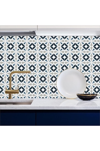 Tezgah Arası Mutfak Kendinden Yapışkanlı Folyo Kaplama Fayans Desen 60cmx100cm