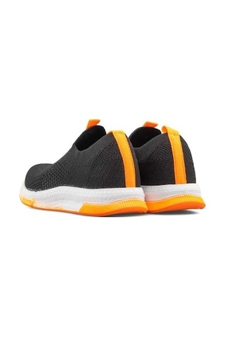 Kids Aqua Yumuşak Esnek Hafif Nefes Alabilen Unisex File Çocuk Sneaker Spor Ayakkabı Siyah Turuncu