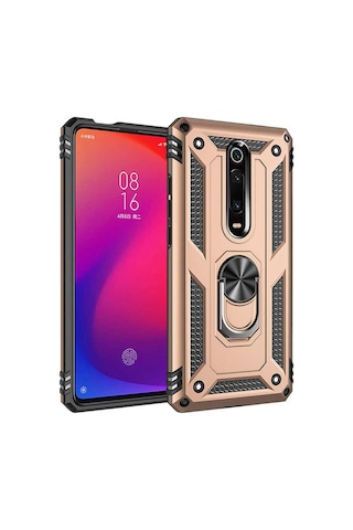 Teknomoda Xiaomi Mi 9T Vega Tank Zirh Metal Yüzüklü Standli Kilif 433935072