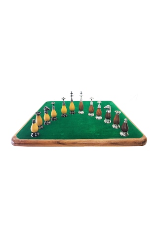 Prestıjsatrncmod242 Prestij Serisi Ahşap Satranç Takımı / Ahşap 38 CM