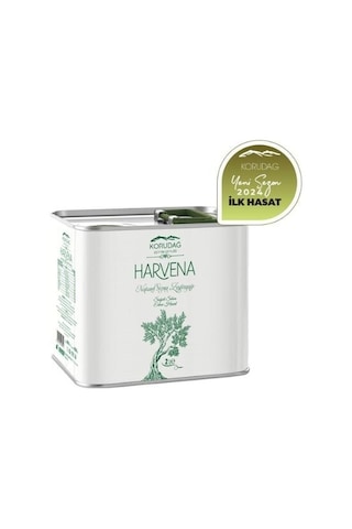 Korudağ Zeytin Çiftliği Harvena Erken Hasat Soğuk Sıkım Sızma Zeytinyağı İlk Hasat 2 L