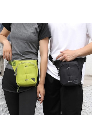 Bel Çantası Naylon Bel Çantası Unisex Bacak Çantaları, Su Geçirmez Bel Çantası, Motosiklet Seyahat Askılı Kemer Çantası, Omuz Askılı Çanta Bel Çantası Koyu Mavi