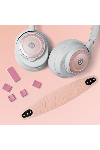 Steelseries Arctis Nova Booster Pack Rose Quartz - Oyun Kulaklığı Aksesuarı - İki Renkli Naylon Kafa Bandı - Benzersiz Metalik Hoparlör Plakası İmitasyon Parçası İle Kişisel Sku: Smgstk55dab7b121 00