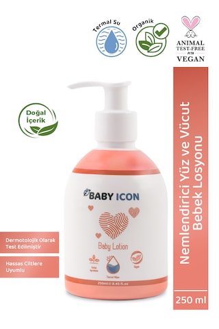 Babyıcon Organik Vegan Nemlendirici Yüz Ve Vücut Bebek Losyonu