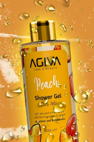 Şeftali Agiva Care & Beauty Besleyici Ve Nemlendirici Duş Jeli 500 Ml Değişken