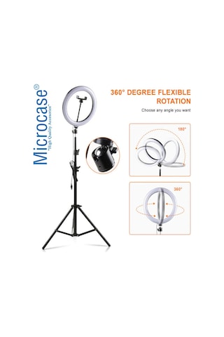 26 Cm Selfie Rgb Led Ring Halka Işık+2.1Mt Tripod+Kumanda Al2643