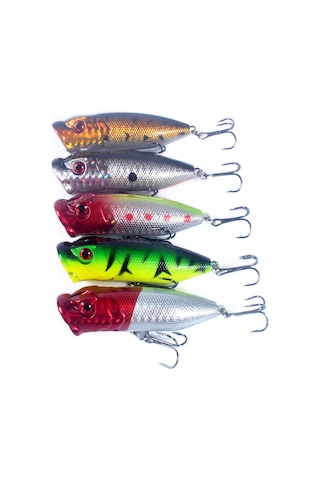 Springsun "gerçekçi 3d Gözlü 6 Kancalı Sert Yem Balık Avı Oltası - Tuzlu Ve Tatlı Su İçin"