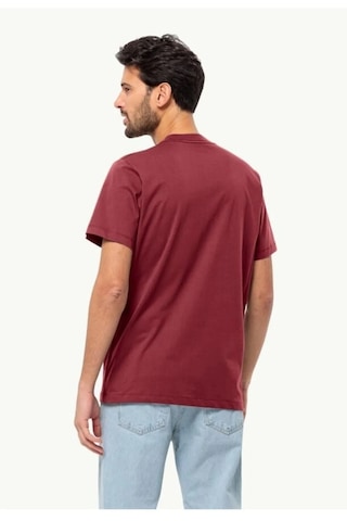 Jack Wolfskin Essential T M Erkek T-shirt-bordo Bordo