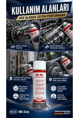 Ws-40 Çok Amaçlı Yağlayıcı Ve Metal Koruyucu Sprey 400ml 400 ML