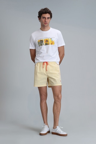 Lufian Erkek Strıped Deniz Şortu 111220087 Sarı