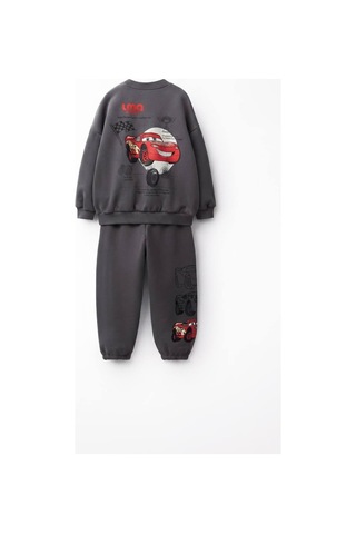 Poala Kids Mcqueen Baskılı Eşofman Takımı Gri