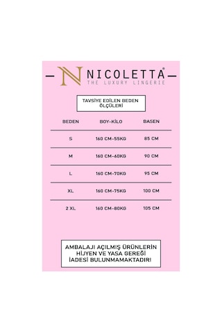 Nicoletta Kadın Külot Brazilyan Tanga 5 Li Paket Likralı Pamuklu Mavi