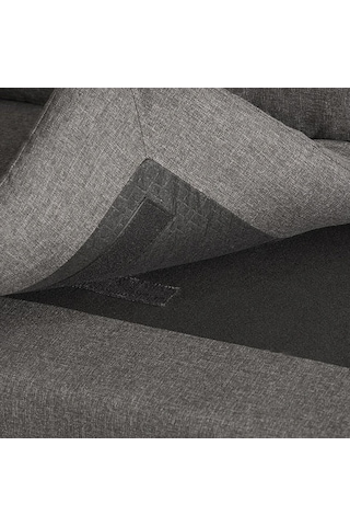 Lungo Modüler Köşe Koltuk Takımı L Koltuk - Koyu Gri Keten Koyu Gri