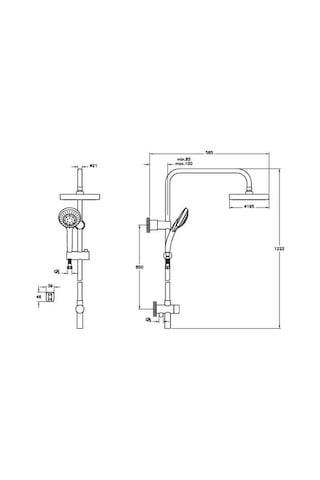 Artema System Rain Lh21 Duş Kolonu A45598 Krom