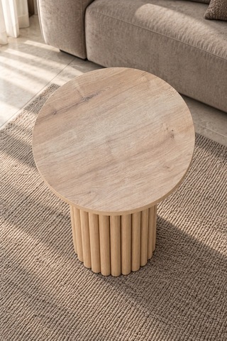 Soyasis Nola Bohem Yan Sehpa 40 Cm - Safir Meşe