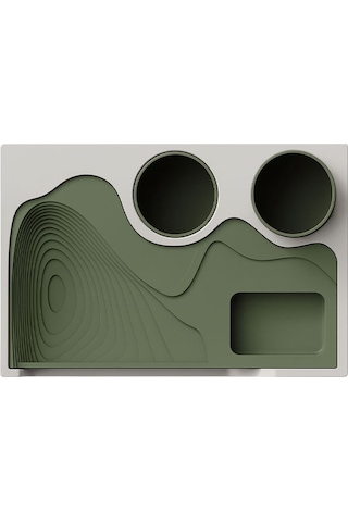 Modern Masa Üstü Organizer-fibrika Store Haki