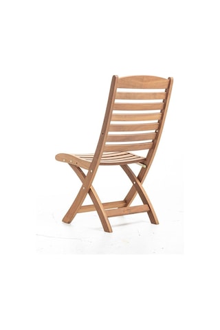 Rehome Relax İroko Katlanabilir Kolsuz Sandalye Kahverengi
