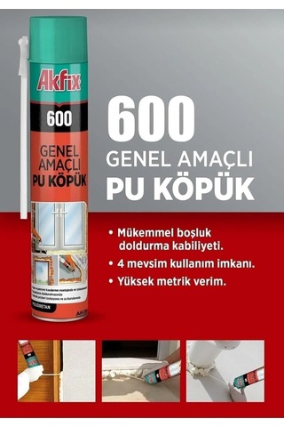 600 Genel Amaçlı Pu Köpük 750ml/600gr