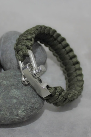 Lariss Paracord Paraşüt Ipi Outdoor Bileklik 3 Kademeli U Klips Çok Renkli