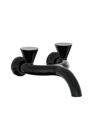 Artema A4274839 Liquid Duvardan Lavabo Bataryası Parlak Siyah