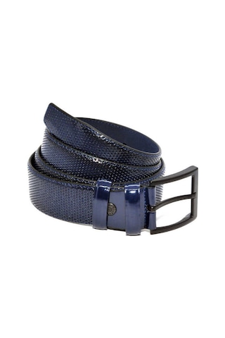 Lacivert Rugan Suni Deri Desenli 4 Cm.lik Klasik Kemer - 7495-68-21m Lacivert