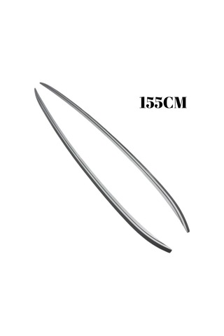 Tavan Çıtası Üniversal Parlak Gümüş Gri Silver Renk 155cm 2li Set 19916 (Tavan Boyunu Ölçerek Sipariş Veriniz)
