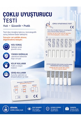 12 Parametreli İdrarda Uyuşturucu Testi