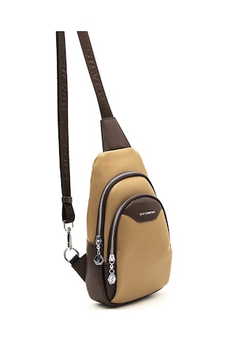 Silver Polo İki Bölmeli Kadın Vücut Çantası 959 M105 43673 Kum Nix Kahve 43673 Kum Nix Kahve Çok Renkli