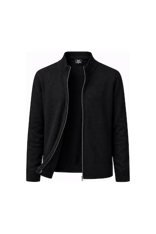 Classics Men Turbulance Slim Fit Erkek Tam Fermuarlı Triko Ceket - 7521 Siyah