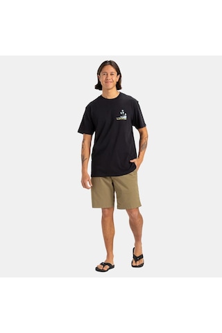 Quiksilver Eqyzt08057-kvj0 Palm Lines Ss Erkek Spor Tişört Siyah