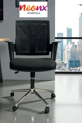 Neonx Relax Çalışma Koltuğu Ofis Koltuğu Yönetici Koltuğu Toplantı Sandalyesi Siyah