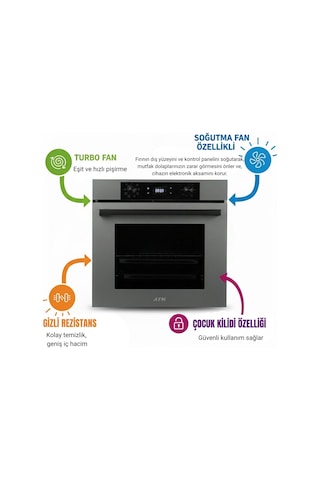 Eminçelik & Afm Tech 31 221 + FM7710 + FM3407 Ankastre Beyaz Set