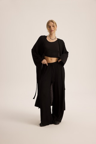 Mai Studios Co. Raina Siyah Kimono Basic Üçlü Takım Siyah