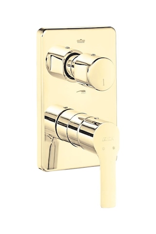 Eca Luna Ankastre Altın Banyo Banyo Bataryası Sıva Üstü Grubu - 2 Yollu 102867236-KDE Altın
