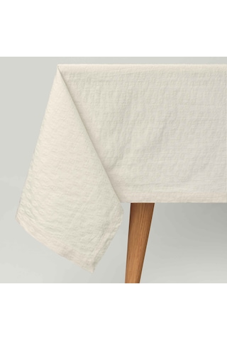 Linens Motion 150x300 Cm Masa Örtüsü Ekru