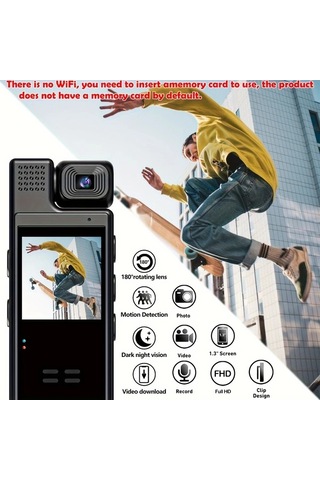 Xuweiwei Black Night Vision Usb Güvenlik Kamerası Wifi Gerektirmeyen Body Kamera Bebek Bakıcı Kamerası Ev Ofis Güvenlik Kamerası