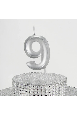 Dokuz Rakamlı Altın Mum 6.5 Cm Genel
