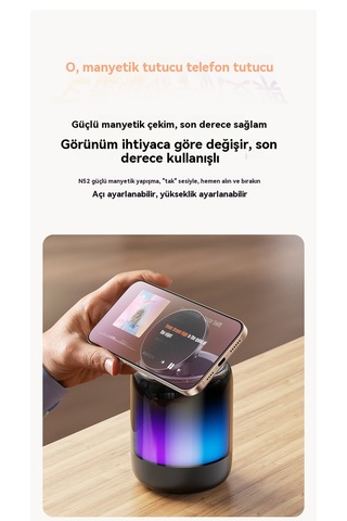 Lazy Creative Hoparlör + Cep Telefonu Manyetik Tutucu