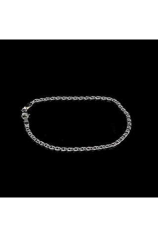 925 Ayar Gümüş Barlı Zincirli Erkek Bileklik Çok Renkli