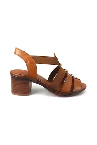 Venüs 185722 Günlük Hakiki Deri Bayan Sandalet-taba Taba