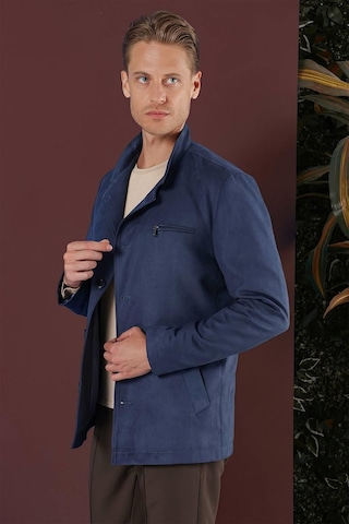 Efor Ka 080 Slim Fit Havacı Mavi Spor Kaban Mavi