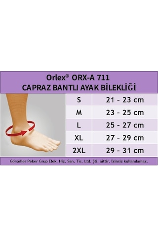 Çapraz Bantlı Ayak Bilekliği Orx-A711