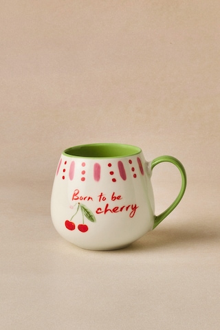 Karaca Cherry Time Kupa 355 Ml Yeşil