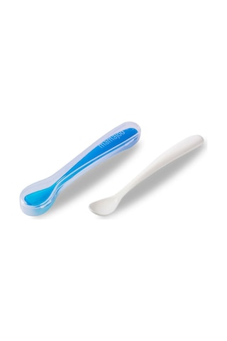 Mamajoo 2´Li Beslenme Kaşığı & Saklama Kutusu / Mavi